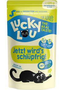 Lucky Lou Lifestage Adult Nassfutter mit Rind & Insekten, 16x125g