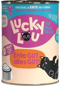 Lucky Lou Lifestage Adult Nassfutter mit Geflügel & Ente, 6x400g