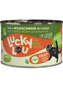 Lucky Lou Lifestage Adult Nassfutter mit Rind & Wildschwein, 6x200g