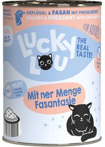 Lucky Lou Lifestage Adult Nassfutter mit Geflügel & Fasan, 6x400g
