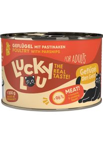 Lucky Lou Lifestage Adult Nassfutter mit Geflügel, 6x200g