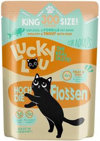 Lucky Lou Lifestage Adult Nassfutter mit Geflügel & Forelle, 6x300g