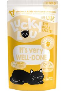 Lucky Lou Lifestage Sterilized Nassfutter mit Geflügel & Rind, 16x125g