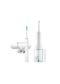 PHILIPS SONICARE 9000 DiamondClean a Přenosná ústní sprcha HX3886/41 Sonický elektrický zubní kartáček a přístroj pro mezizubní hygienu
