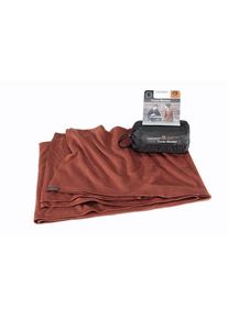 Cocoon merino deka Merino Wool/Silk Blanket dark terracotta