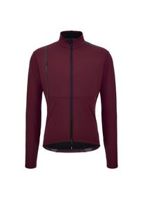 Santini Lined Windproof Winter Cycling Jacket Cycling jacket Men (3XL, red)