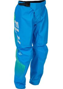 Fly Racing F-16, textile pants youth , color: Light Blue/Neon-Yellow/Grey , size: 18