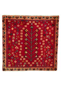 Shiraz Orientální koberec 70 x 70 Červené (Írán) Ručně Vázané