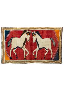 Gabbeh Orientální koberec 150 x 90 Červené (Írán) Ručně Vázané