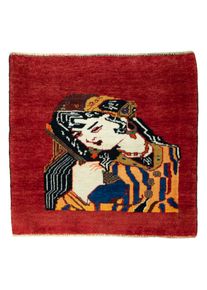 Shiraz Orientální koberec 60 x 60 Červené (Írán) Ručně Vázané