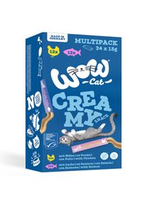WOW CAT Creamy Snack Multipack 24x15 g