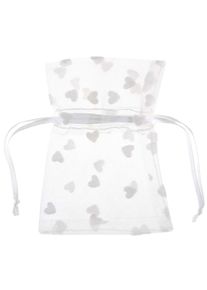 Santex Organzov� pytl��ky s b�l�mi srd��ky 4 ks