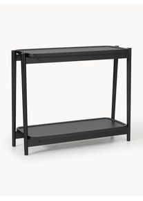 Dřevěný konzolový stolek Libby Černá Dřevo, Masivní dřevo Š 100 cm, V 80 cm | Westwing Collection