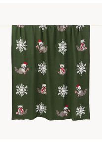 Bavlněn&yacute; povlak na pol&scaron;t&aacute;ř se zimn&iacute;m motivem Beryl Zelen&aacute; Bavlna &Scaron; 50 cm, D 50 cm | Westwing Collection