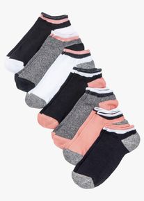 Kotn&iacute;kov&eacute; ponožky s organickou bavlnou (7 p&aacute;rů) | Čern&aacute; | Vel. 35-38 | bonprix