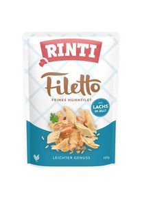 24ks-24x100g Rinti Filetto Pouch kapsičky v želé kuřecí s lososem krmivo pro psy