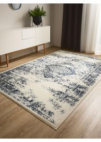 benuta Basic Koberec Suki Kr&eacute;mov&aacute;/Modr&aacute; 80x150 cm Vintage