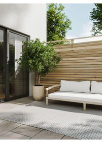 benuta Basic Vnitřn&iacute; a venkovn&iacute; koberec Lou B&iacute;l&aacute; 80x150 cm Geometrick&eacute;