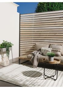 benuta Basic Vnitřn&iacute; a venkovn&iacute; koberec Flora &Scaron;ed&aacute; 80x150 cm Abstrakt,Geometrick&eacute;