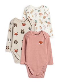 C&Amp;A Multipack 3 ks-lesní motivy a motivy divokých zvířátek-body pro miminka, Béžové, Größe: 86