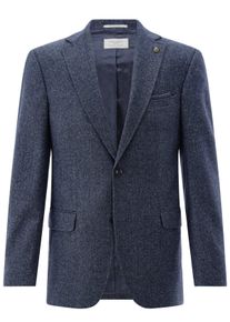Velké Velikosti - Carl Gross - Sako s tkaným vzorem rybí kostry a s vnitřní podšívkou - 31 - Modrá