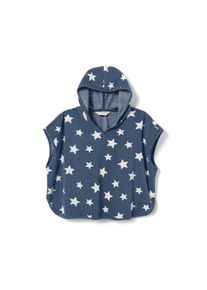 Tchibo - Dětsk&eacute; pončo z frot&eacute; - pro ženy - vel. 98/104 - barva: modr&aacute;