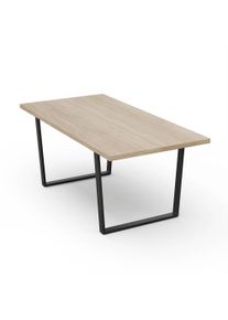 Blumfeldt Bearsdon jídelní set, stolová deska a kovové nohy stolu, industriální styl, stabilní, moderní