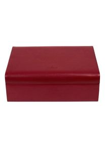 Windrose Merino Schmuckkasten 30.5 cm rot