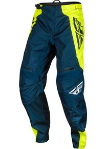 Fly Racing F-16 S24, textile pants , color: Dark Blue/Neon-Yellow , size: 34