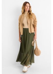 C&Amp;A Sukně ze síťovaného materiálu, Hnědé, Größe: M