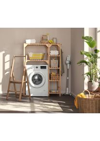 Tchibo - Reg&aacute;l na pračku s bočn&iacute;m prvkem - barva: hněd&aacute;