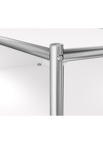 Tchibo - Kovová šatní skříň »Cn3« s šatní tyčí a 3 zásuvkami - barva: bílá