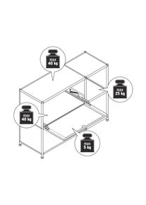 Tchibo - Kovov&aacute; odkl&aacute;dac&iacute; skř&iacute;ňka &raquo;Cn3&laquo; se 2 v&yacute;klopn&yacute;mi dv&iacute;řky, hnědo&scaron;ed&aacute;