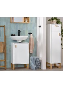 Tchibo - Malá skříňka pod umyvadlo s dvířky - barva: bílá