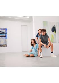 Tchibo - Teplákové šortky - pro kluky - vel. 134/140 - barva: modrá