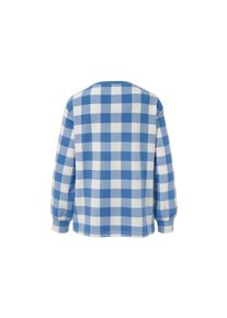 Tchibo - Kostkovan&aacute; mikina - pro ženy - vel. M 40/42 - barva: modr&aacute;/kostkovan&yacute;