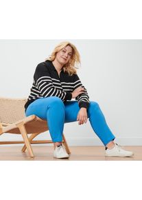 Tchibo - Bengalínové kalhoty - pro ženy - vel. 42 - barva: modrá