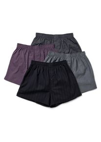 Tchibo - Tkan&eacute; boxerky - pro muže - vel. L/6 - barva: červen&aacute;/s potiskem