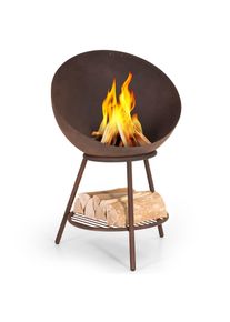 Blumfeldt Azuma, ohniště, Ø 66 cm, 2 mm, rošt na dřevěné uhlí a gril, kryt proti dešti a pohrabáč