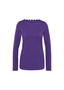 Tchibo - Triko se zvlněn&yacute;m okrajem - pro ženy - vel. L 44/46 - barva: fialov&aacute;
