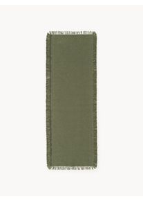 Ručně tkaný interiérový a exteriérový běhoun Marcus Zelená Umělé vlakno Š 80 cm, D 250 cm | Westwing Collection