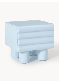 Noční stolek s jednou zásuvkou Fana Modrá Dřevo Š 48 cm, V 45 cm | Westwing Collection