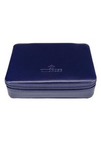 Windrose Merino Schmuckkästchen 14 cm blau