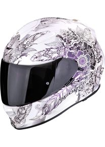 Scorpion EXO-491 Dream, full face helmet , color: White/Dark Green/Purple/Black , size: XS