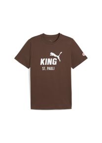 Puma Muži Funkční tričko 'FC St. Pauli King' tmavě hnědá / bílá M