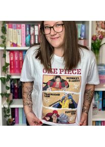 One Piece - Characters T-Shirt - XXL - Weiß