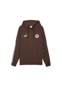 Puma Muži Sportovn&iacute; mikina 'FC St. Pauli King' hněd&aacute; / červen&aacute; / b&iacute;l&aacute; S