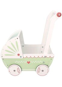 Dřevěný kočárek pro panenky