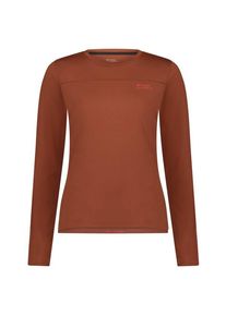 Mons Royale Women's Diversion Merino Bike Jersey L/S Cycling jersey Women (M, brown)