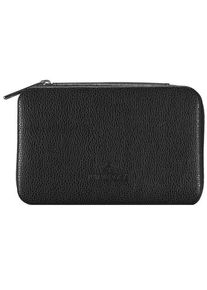 Windrose Beluga Schmuckbox 14,5 cm Leder schwarz